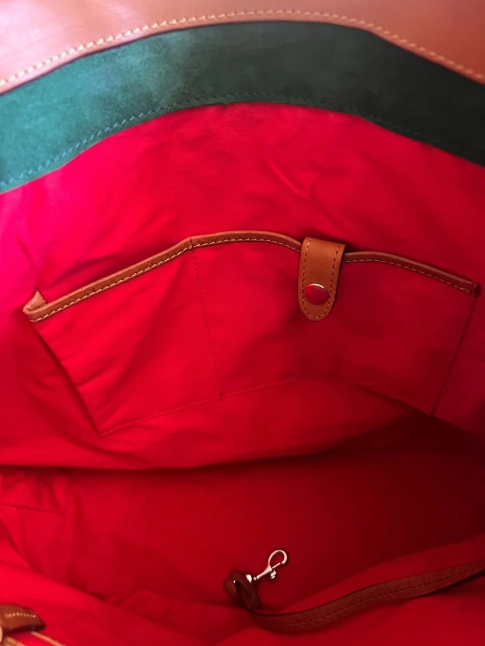 Dooney & Bourke Florentine Large Toggle Sac Hobo bag w/whipstitch details